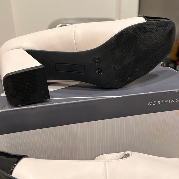 Cream & Black MaryJanes - Picture 9 of 9